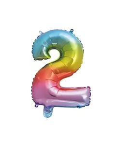 RAINBOW FOIL BALLOON 95CM NO 2-PRO-95856
