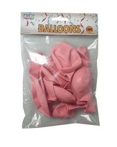 12 INCH LATEX STANDARD PINK 12CTP-LCY-83837