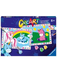 RAVENSBURGER CREART HAPPY UNICORNS - AGE 5+-RVG-23699