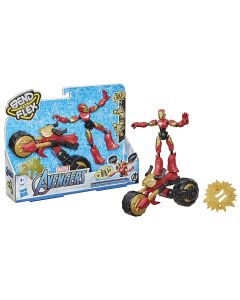 MARVEL-BEND AND FLEX RIDER IRON MAN-HAS-F0244