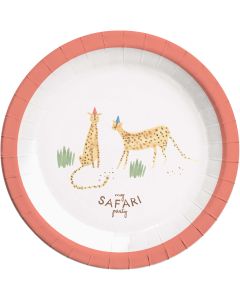 SAFARI PAPER PLATES LARGE 23CM 8CT-PRO-89621