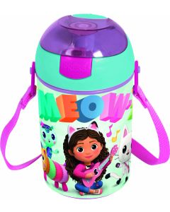 GABBYS DOLLHOUSE POP UP CANTEEN WITH STRAP 450ML-STO-84527