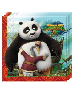 KUNG FU PANDA 3 TWO PLY PAPER NAPKINS 33X33CM 20CT-PRO-86768