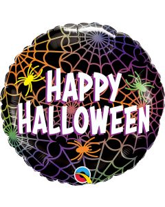 18 INCH FOIL HALLOWEEN SPIDERS AND WEBS 1CTP-QUA-14997