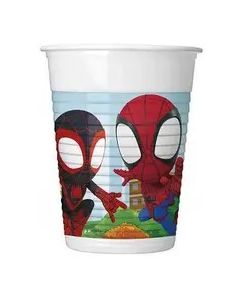 SPIDEY & FRIENDS PLASTIC CUPS 200ML 8CT-PRO-95715