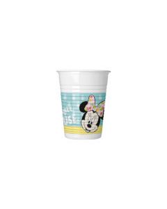 MINNIE TROPICAL PLASTIC CUPS 200 ML 8CT-PRO-89231