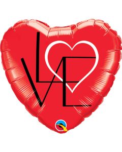 18 INCH FOIL HRT LOVE RED 1CTP-QUA-46079