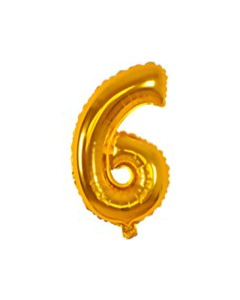 12 INCH AIRFILLED GOLD FOIL BALLOON 6 1CTP-PRO-89647