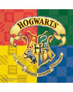 HARRY POTT HOGWARTS HOUSE 2PLY NAPKIN 33X33CM 20CT-PRO-93366