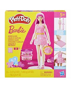 PLAY DOH BARBIE HEARTS AND HAIR-PINK-HAS-G1357