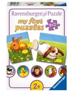 RAVENSBURGER MY 1ST 9X2PC PUZZLE ADORABLE ANIMALS-RVG-7331