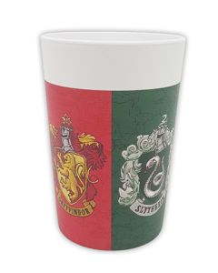 HARRY POTTER HOGWARTS HOUSE PLASTIC CUPS 200ML 8CT-PRO-94832