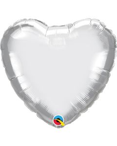 18 INCH FOIL HRT CHROME SILVER 1CTP-QUA-90034