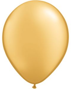 11 INCH LATEX RND GOLD 100CTP-QUA-43749