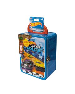 HOT WHEELS METAL CAR CASE - ORANGE HANDLE-INT-HWCC2ORG