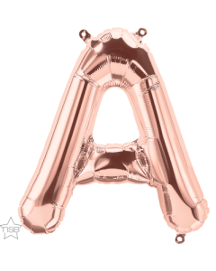 34 INCH FOIL ROSE GOLD LETTER A 1CTP-QUA-59842
