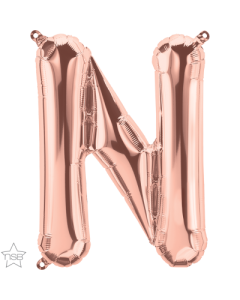 16 IN FOIL ROSE GOLD LETTER N AIR FILLED 1CTP-QUA-59730
