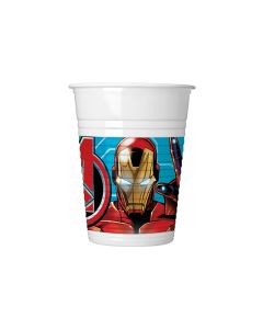 AVENGERS INFINITY STONES PLASTIC CUPS 200ML 8CT-PRO-93553