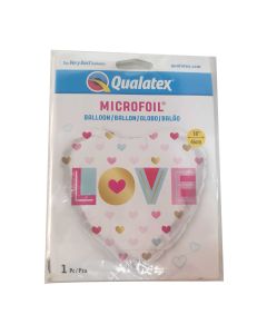 18 INCH FOIL LOVE METALLIC HEARTS 5CTP-LCY-85566