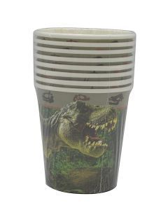 DINOSAUR ADVENTURE PAPER CUPS 200ML 8CT-LCY-82467
