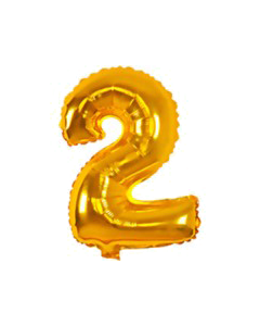 12 INCH AIRFILLED GOLD FOIL BALLOON 2 1CTP-PRO-89643