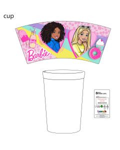 BARBIE PAPER CUPS 200ML 8CT-LCY-84963