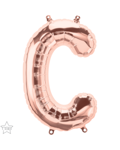 34 INCH FOIL ROSE GOLD LETTER C 1CTP-QUA-59846