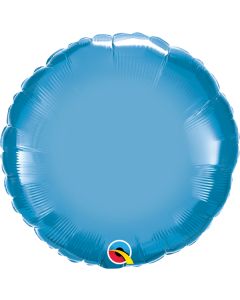 18 INCH FOIL RND CHROME BLUE 1CTP-QUA-90032