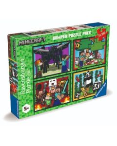 RAVENSBURGER 4X100PC MINECRAFT-RVG-12004290