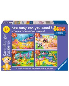 RAVENSBURGER HOW MANY CAN YOU COUNT  6-8-10-12PC-RVG-12004065