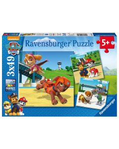 RAVENSBURGER 3X49PC PUZ PAW PATROL TEAM ON 4 PAWS-RVG-9239