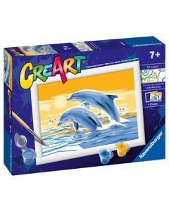 RAVENSBURGER CREART DELIGHTFUL DOLPHINS - AGE 7+-RVG-20073
