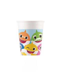 BABY SHARK PAPER CUPS 200ML 8CT-PRO-93514