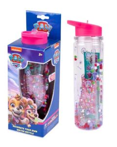 PAW PATROL DECORATE YOUR OWN WATER BOTTLE-PINK-RMS-97-0202-PINK