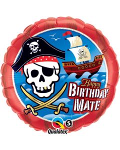 18 INCH FOIL BDAY MATE PIR SHIP RND 1CTP-QUA-11767