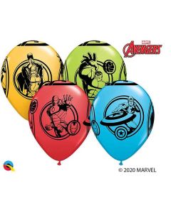 11 INCH MARVEL AVENGERS LATEX BALLOONS 25CTP-QUA-18673