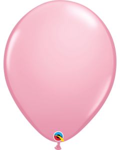 16 INCH LATEX PLAIN ROUND PINK 50CTP-QUA-43883