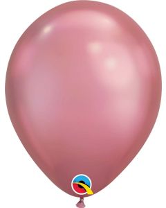 11 INCH LATEX RND CHROME MAUVE 100CTP-QUA-58275