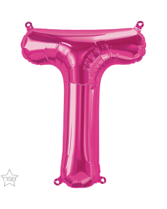 16 IN FOIL MAGENTA LETTER T AIR FILLED 1CTP-QUA-59586