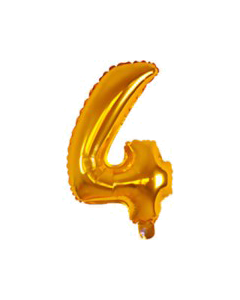 12 INCH AIRFILLED GOLD FOIL BALLOON 4 1CTP-PRO-89645