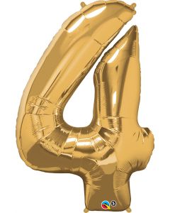 34 INCH FOIL NUMBER 4 METALLIC GOLD 1CTP-QUA-30485