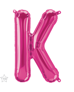 34 INCH FOIL MAGENTA LETTER K 1CTP-QUA-59984