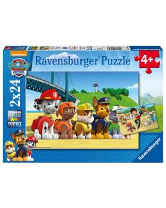 RAVENSBURGER 2X24PC PUZZLES PAW PATROL HEROIC DOGS-RVG-9064