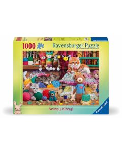 RAVENSBURGER 1000PC PUZZLE KNITTY KITTY-RVG-12000102