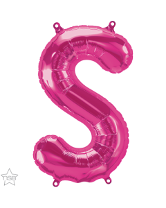 16 IN FOIL MAGENTA LETTER S AIR FILLED 1CTP-QUA-59584