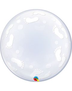 24 INCH DECO BUBBLE BABY FOOTPRINTS 1CTP-QUA-49459