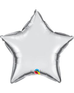 9 INCH FOIL PLAIN SILVER STAR 1CTL-QUA-22466
