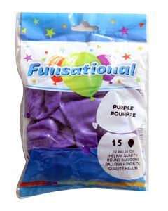 FS 12 INCH LATEX STANDARD COLOUR PURPLE 15CTP-QUA-71085