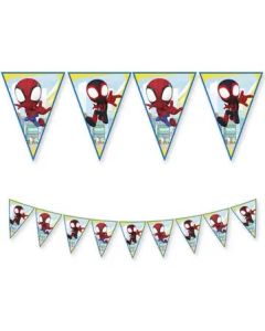 SPIDEY & FRIENDS PAPER TRIANGLE FLAG BANNER 1CT-PRO-94880