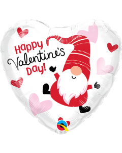 18 INCH FOIL VALENTINES DAY GNOME 1CTP-QUA-21507